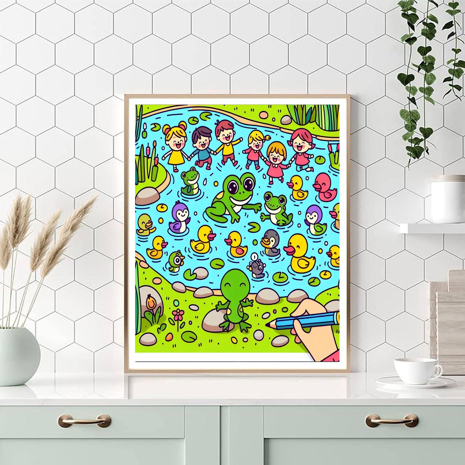 Bubbling Brook Bash Numbered Painting Kits