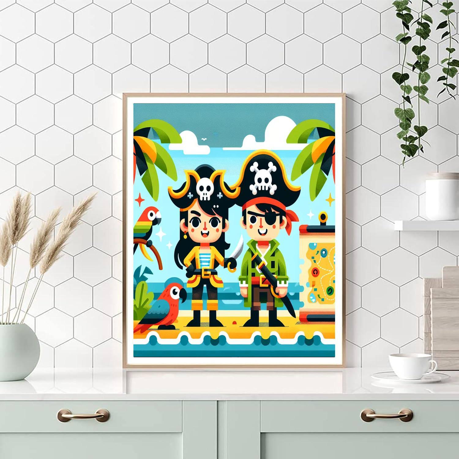 Island Pirate Adventure Paint By Number
