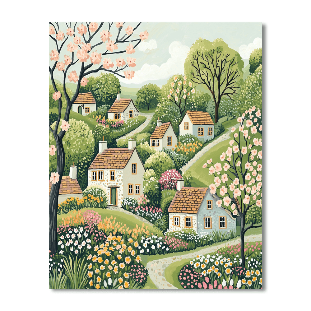 Beatrix Potter Inspired Charming Cottages  Paint By Numbers