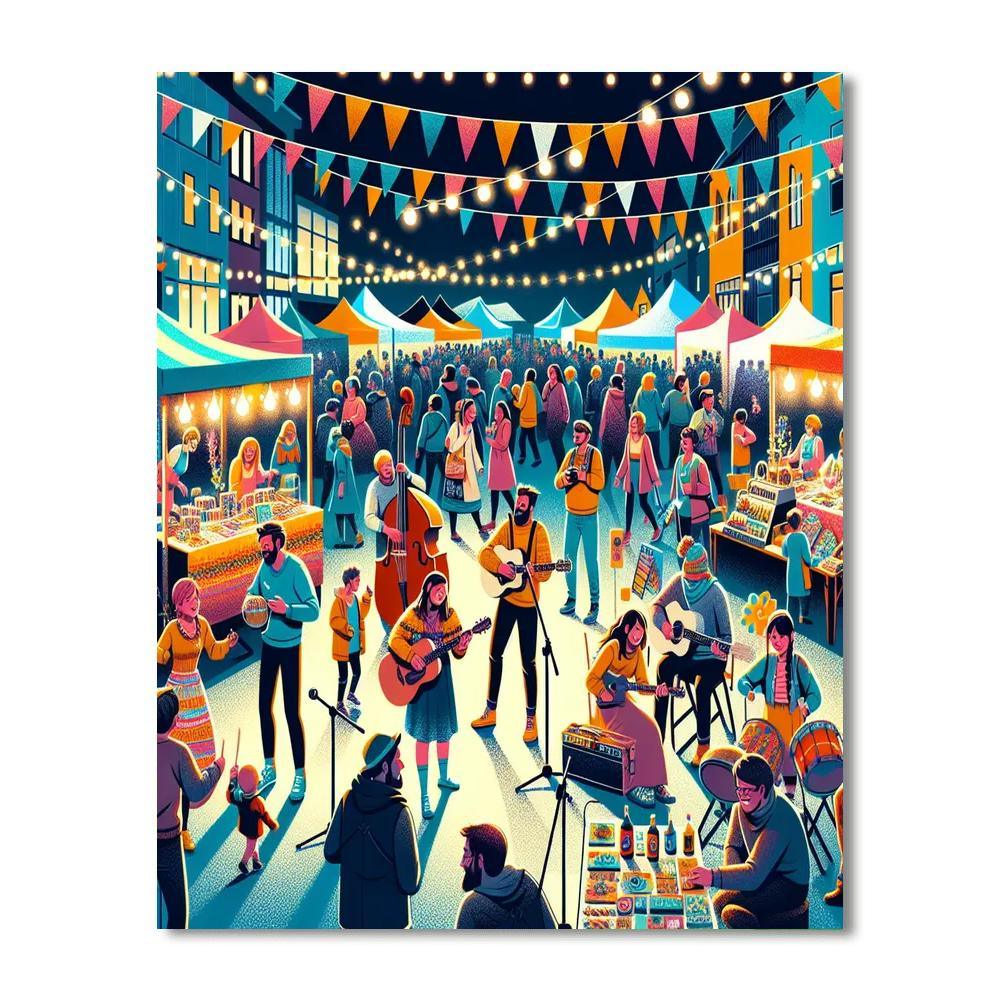 Reykjavik Culture Night - Reykjavik DIY Paint By Numbers