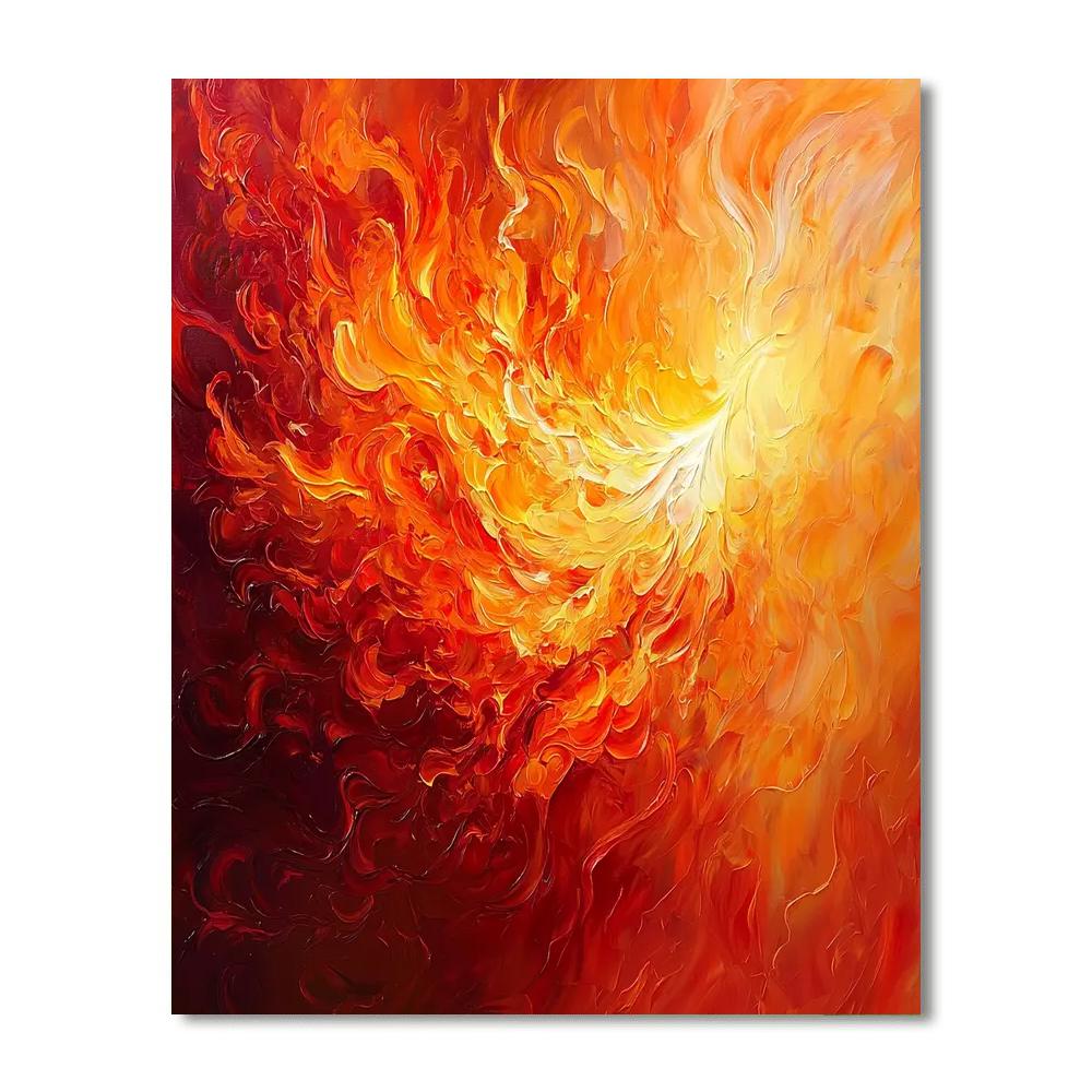 Michelangelo Inspired Eternal Flame  Paint By Color