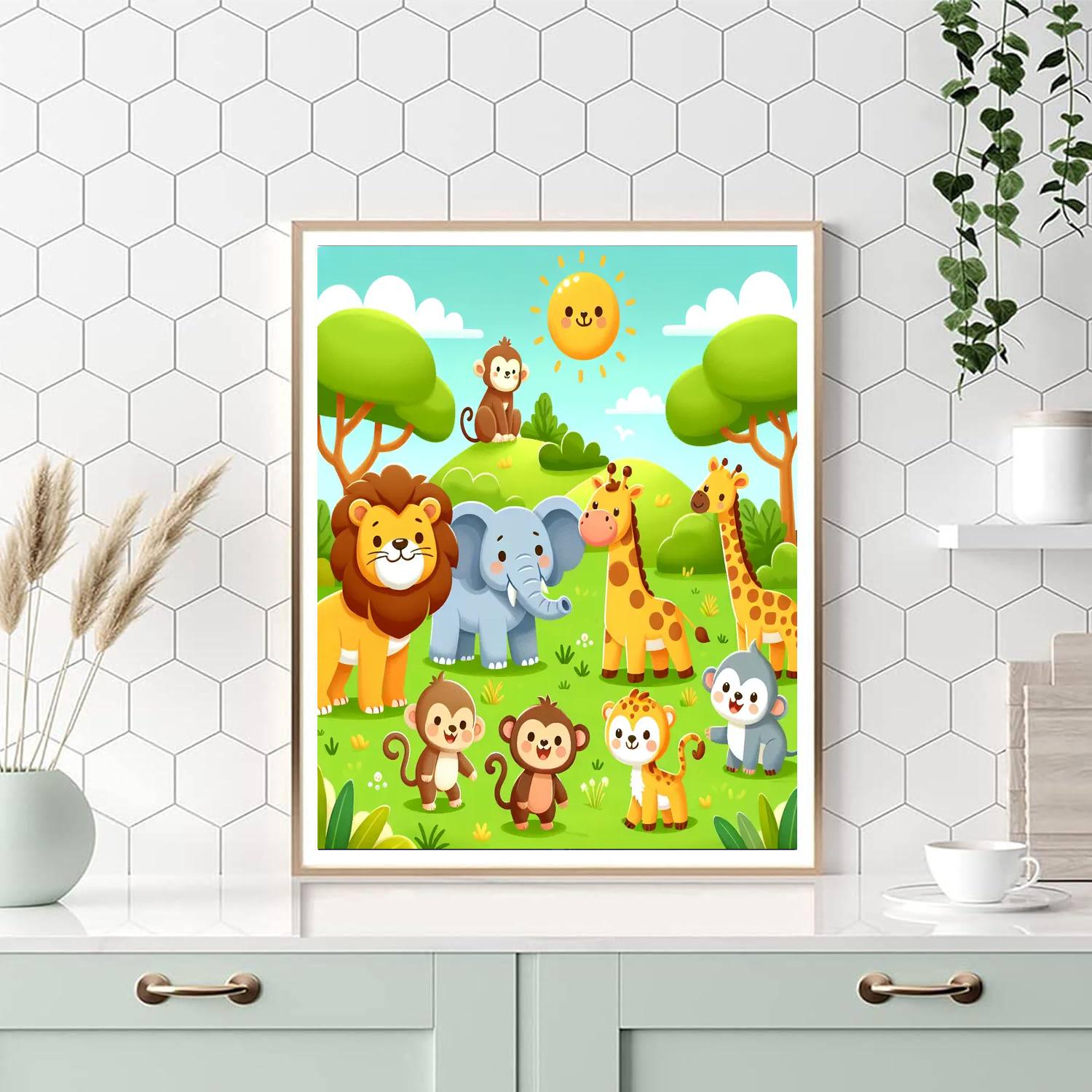 Wonders Of The Wild Safari Paint By Numbers Art
