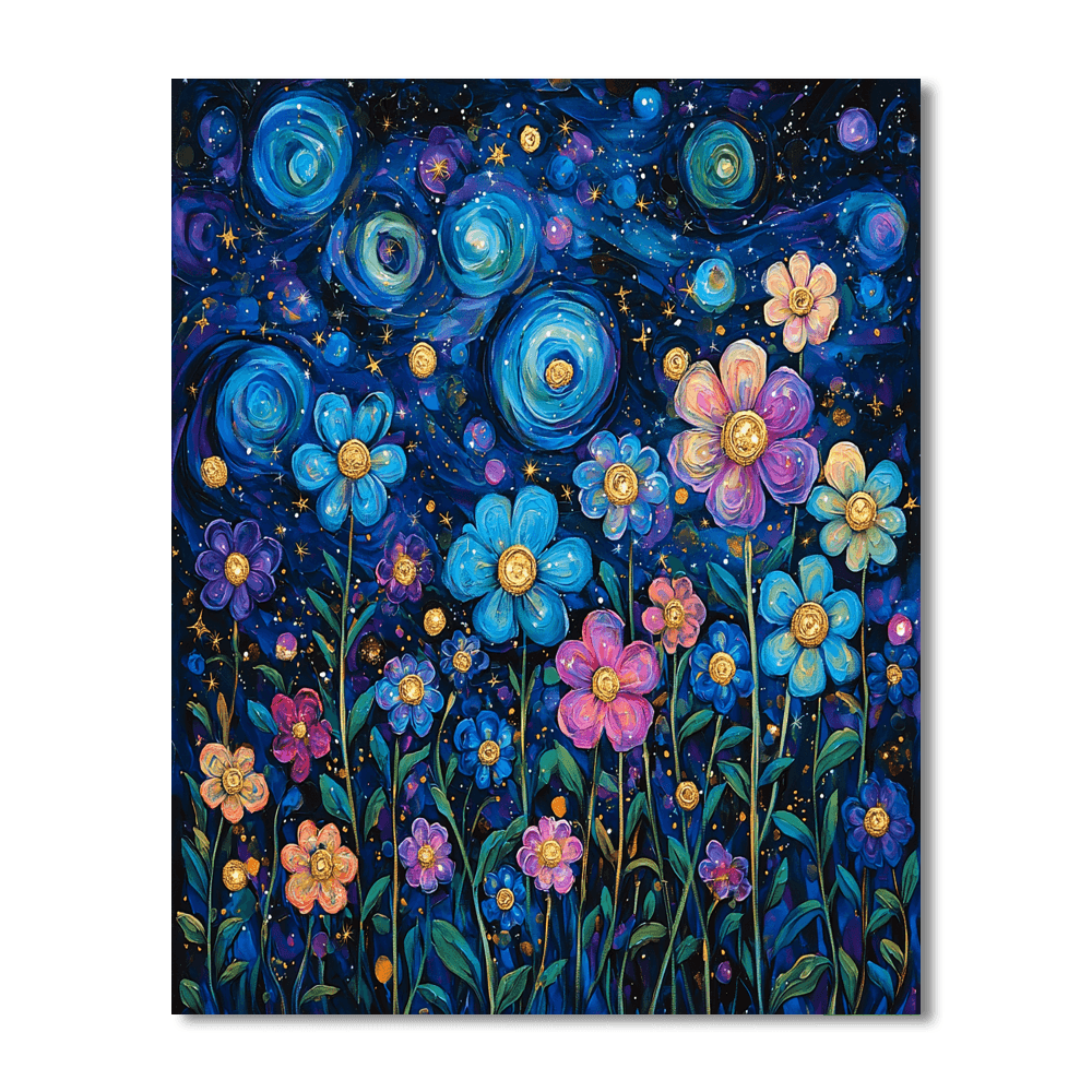 Van Gogh Inspired Cosmic Night Garden Paint By Numbers Kits