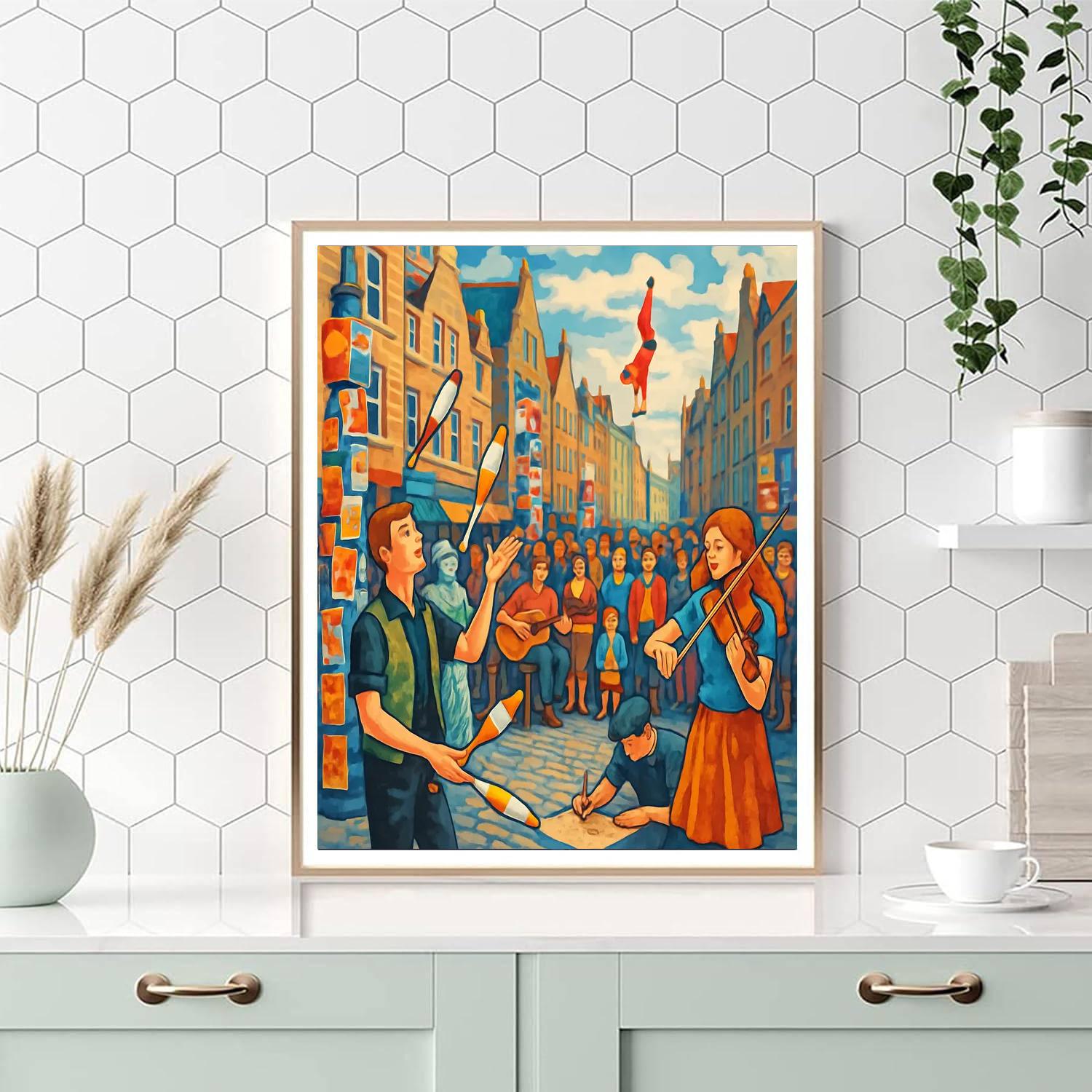 The Edinburgh Festival Fringe - Edinburgh Painting By Numbers Kit