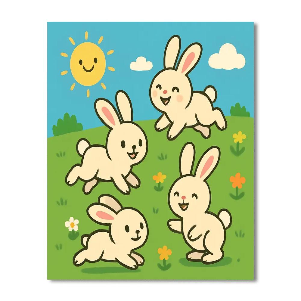 Bunny's Meadow Games Paint By Number