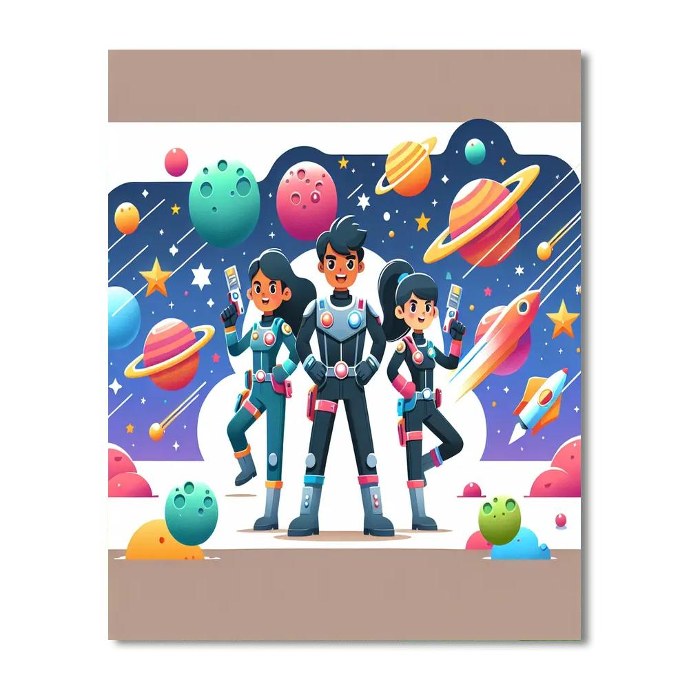 Space Ranger Challenge Paint By Numbers