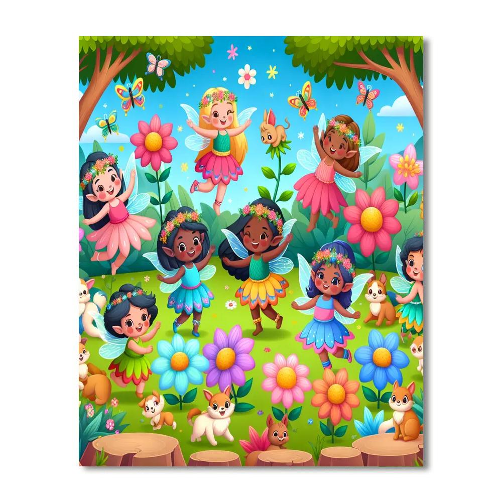 Exploring The Enchanted Garden Paint By Numbers Art