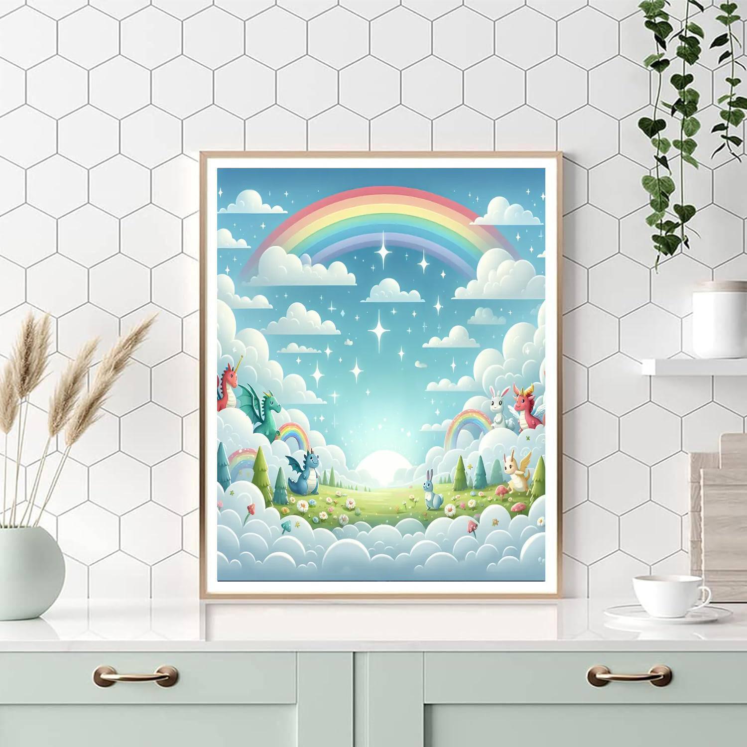 Magical Dreams In The Clouds Painting Number Kit