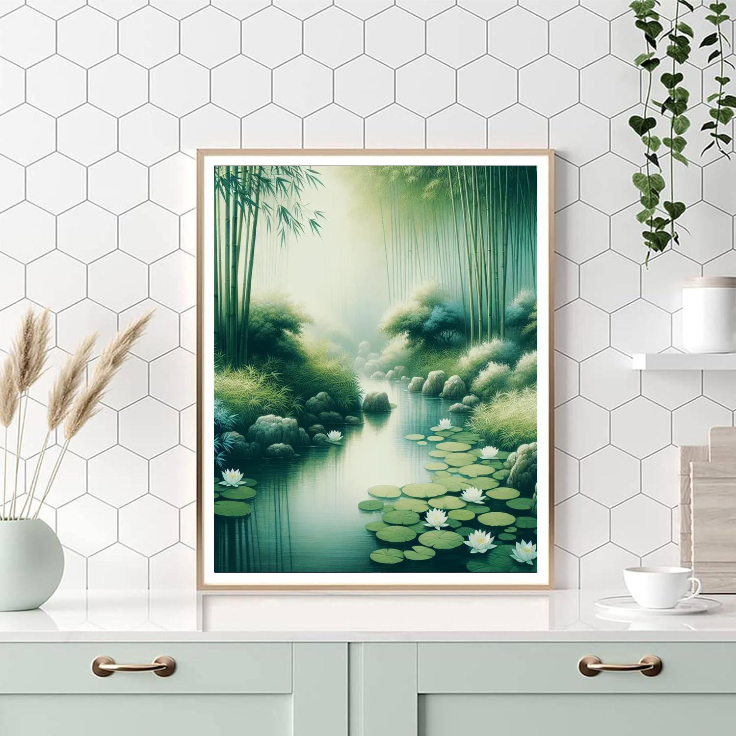 Mystic Eastern Garden Number Painting