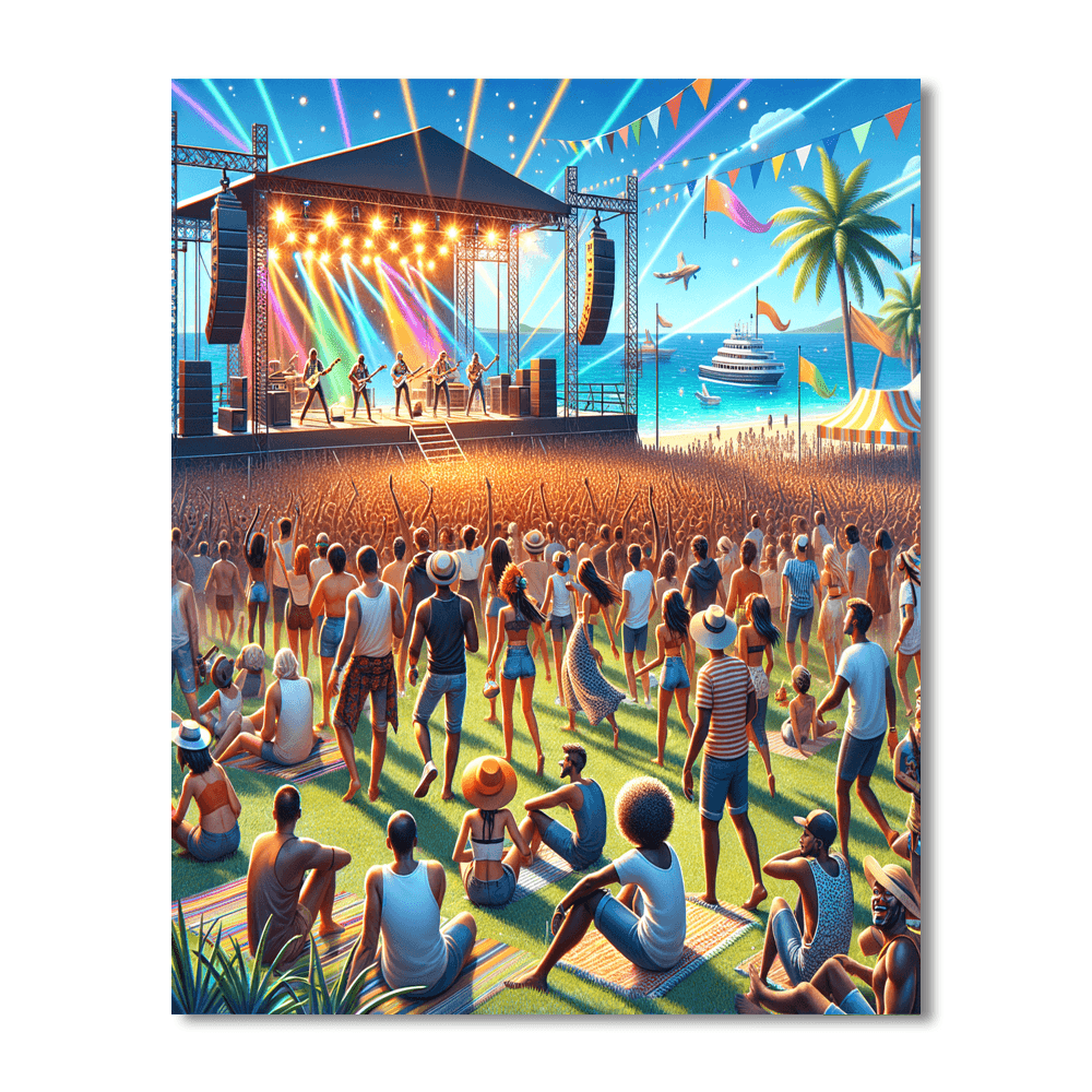 Festival Internacional De Benicàssim - Spain Number Painting