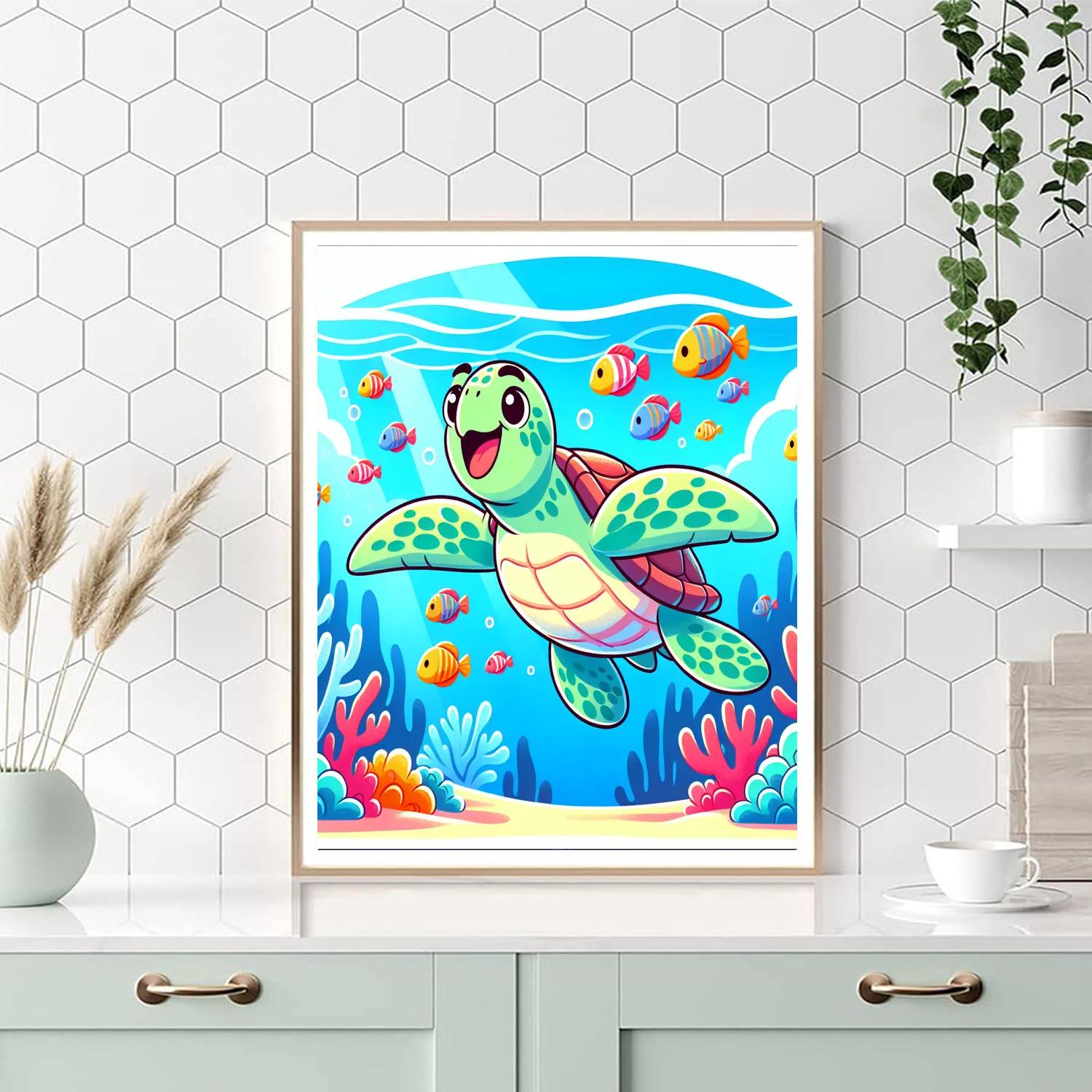 Cool Undersea Adventures Number Painting