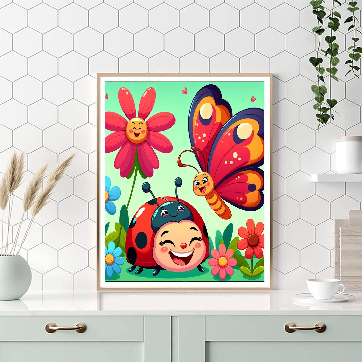 Cuddle Bug Insect Friends Numbered Painting Kits