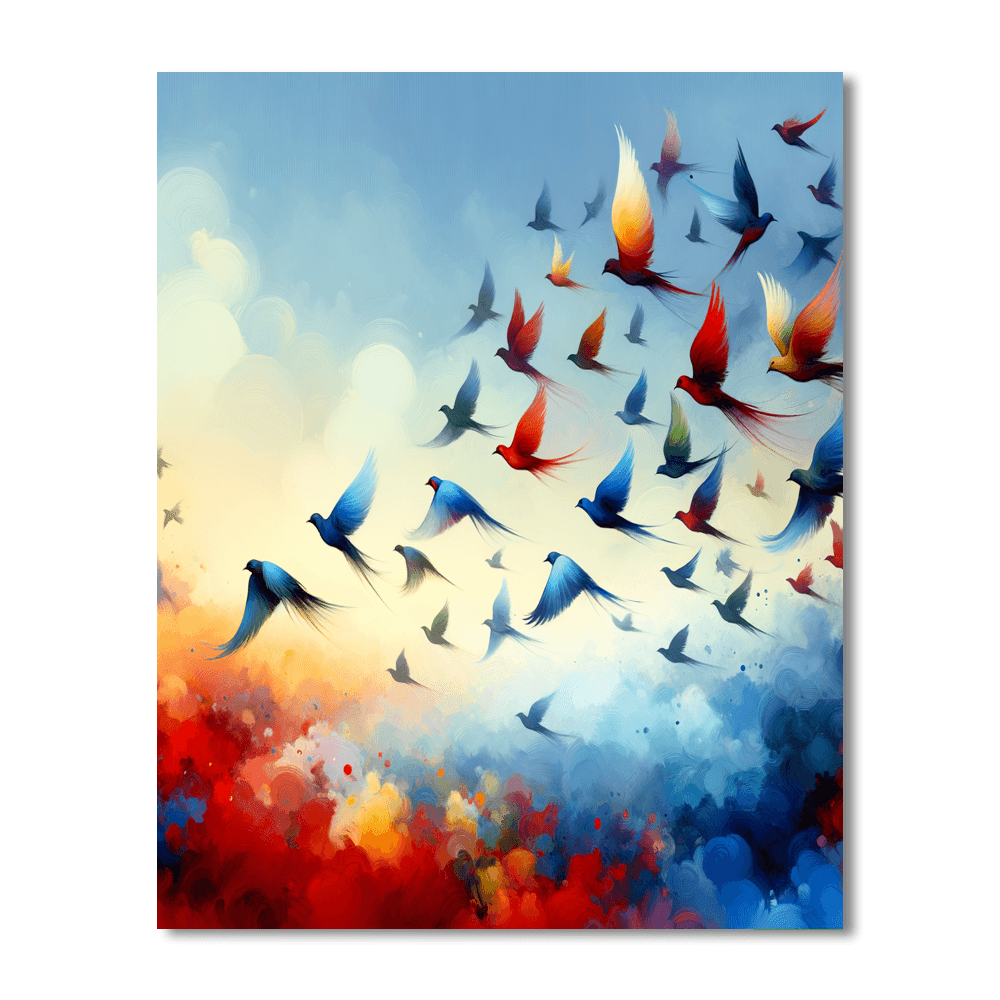 Birdsong Symphony DIY Paint By Numbers