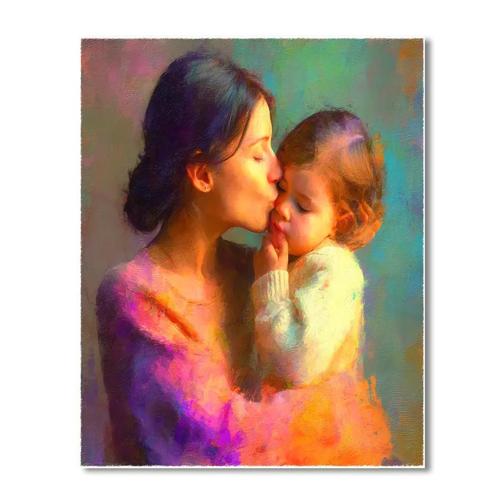 A Mother's Loving Touch Painting Number Kit