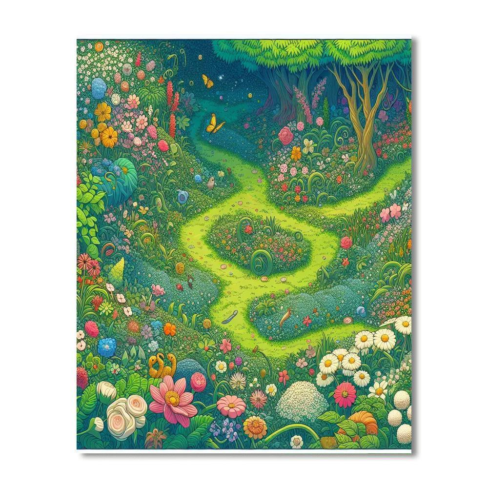 Adventures In A Secret Garden Paint By Number