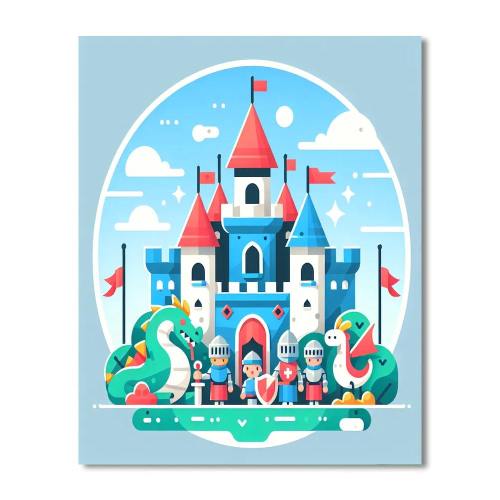 Mystery At The Castle Paint By Numbers Art