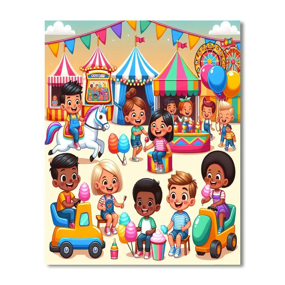 Sunny Carnival Fun Paint By Number