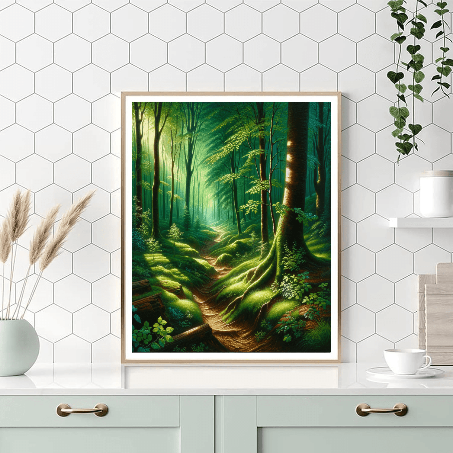 Mystical Woodland Pathway Paint By Color