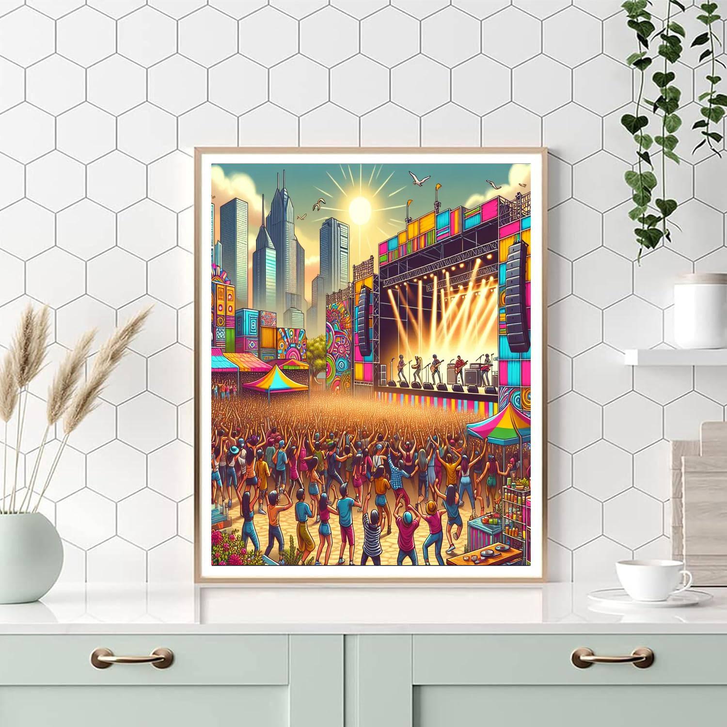 Lollapalooza Festival Paint By Number