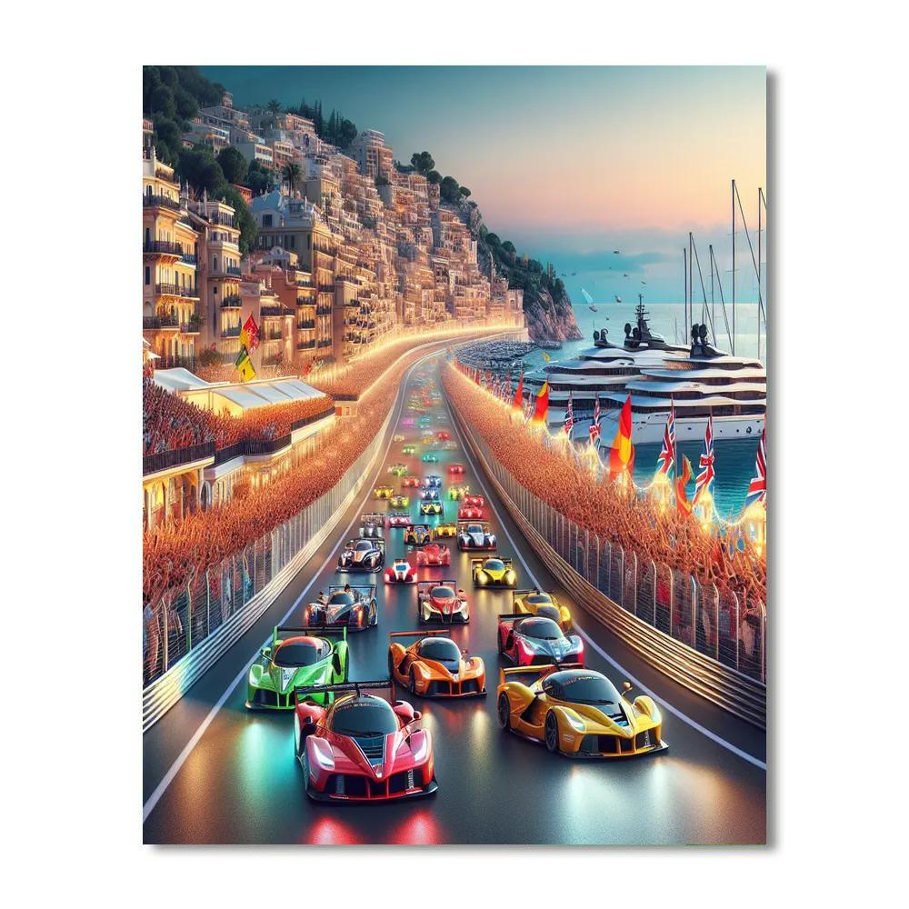 The Monaco Grand Prix Paint By Number