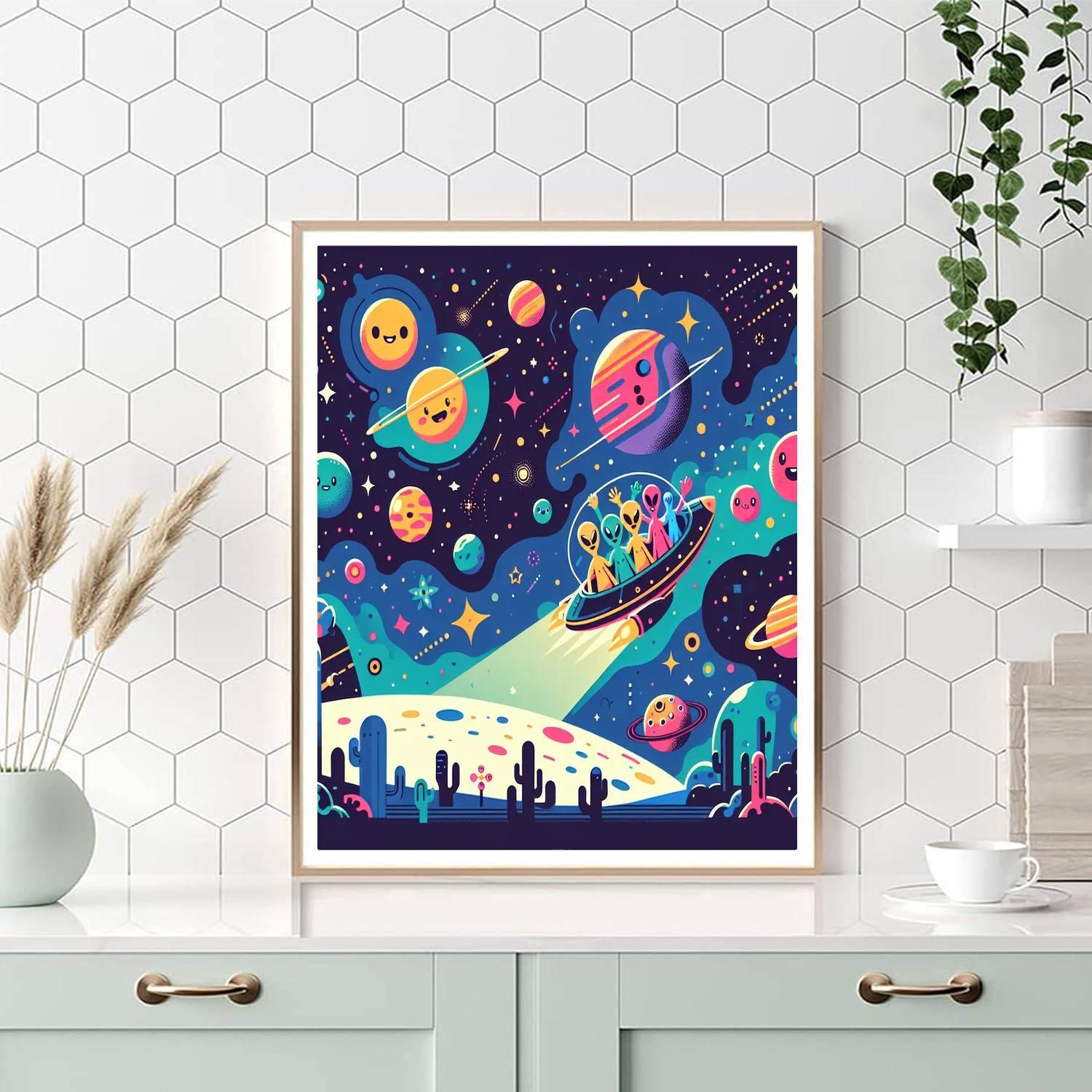 Mystic Space Journey Paint By Numbers