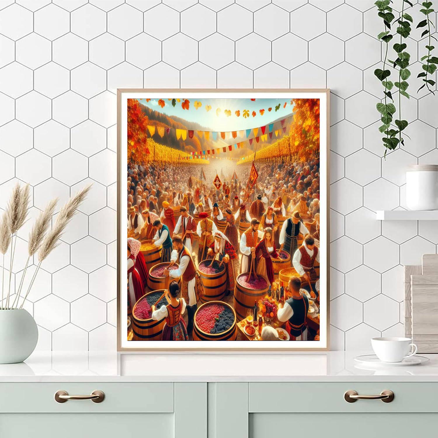 Grape Festival - La Rioja DIY Paint By Numbers