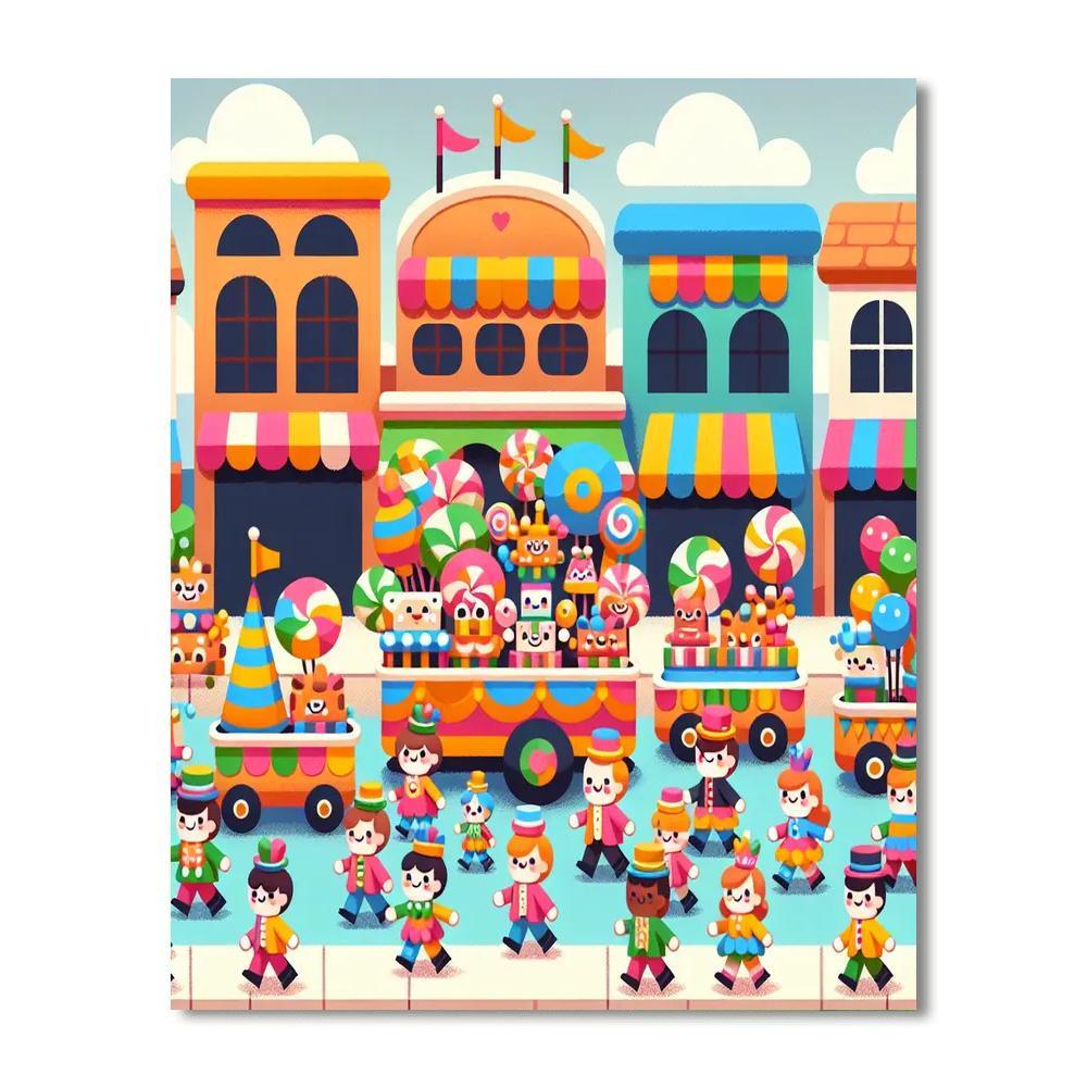 Festive Parade Painting By Numbers Kit
