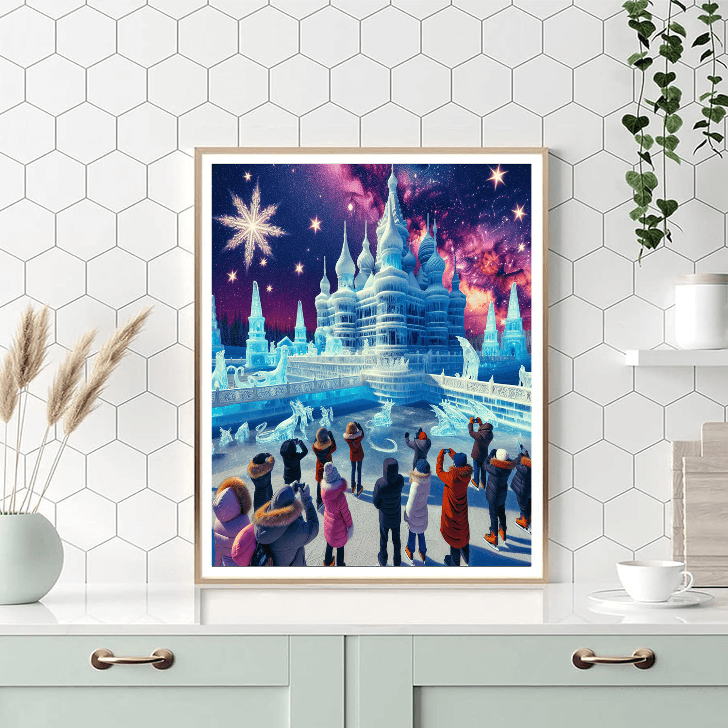 The Harbin Ice Festival Number Painting