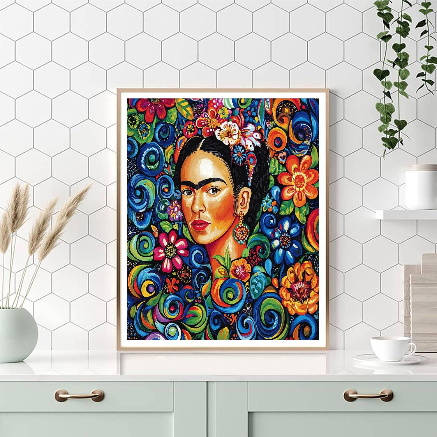 Frida Kahlo Inspired Cultural Revival  Painting Number Kit
