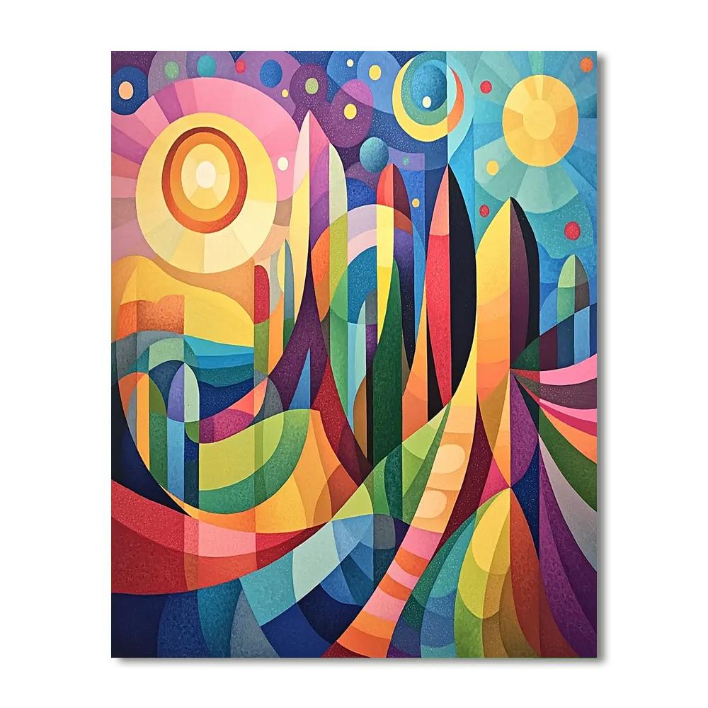 Paul Klee Inspired Fantasy Forms  Painting Number Kit