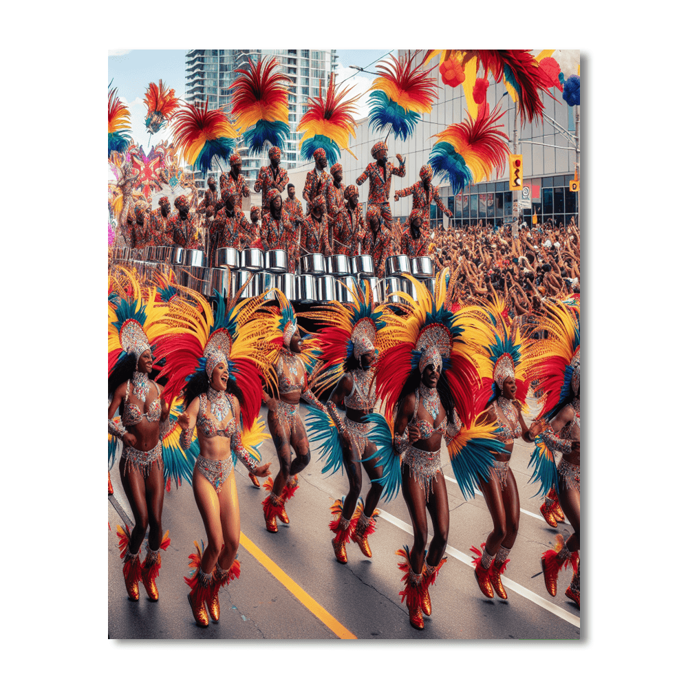 Caribbean Carnival - Toronto, Canada Painting By Numbers Kit