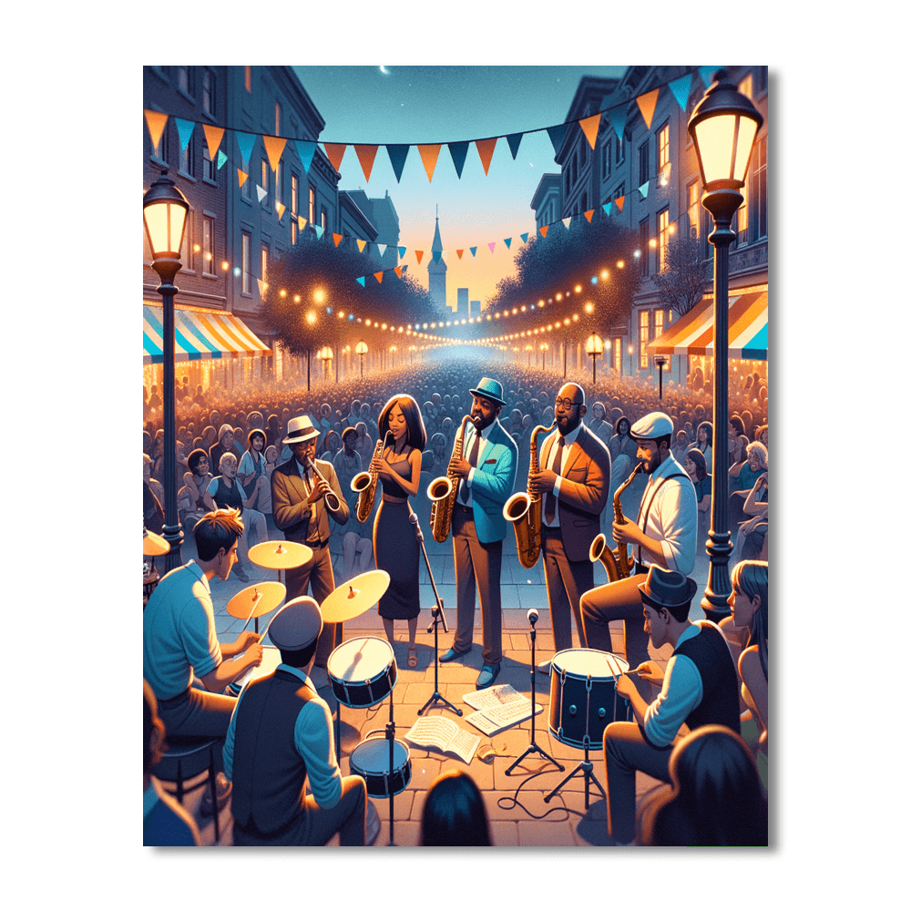 Montreal Jazz Festival - Montreal Painting By Numbers Kit
