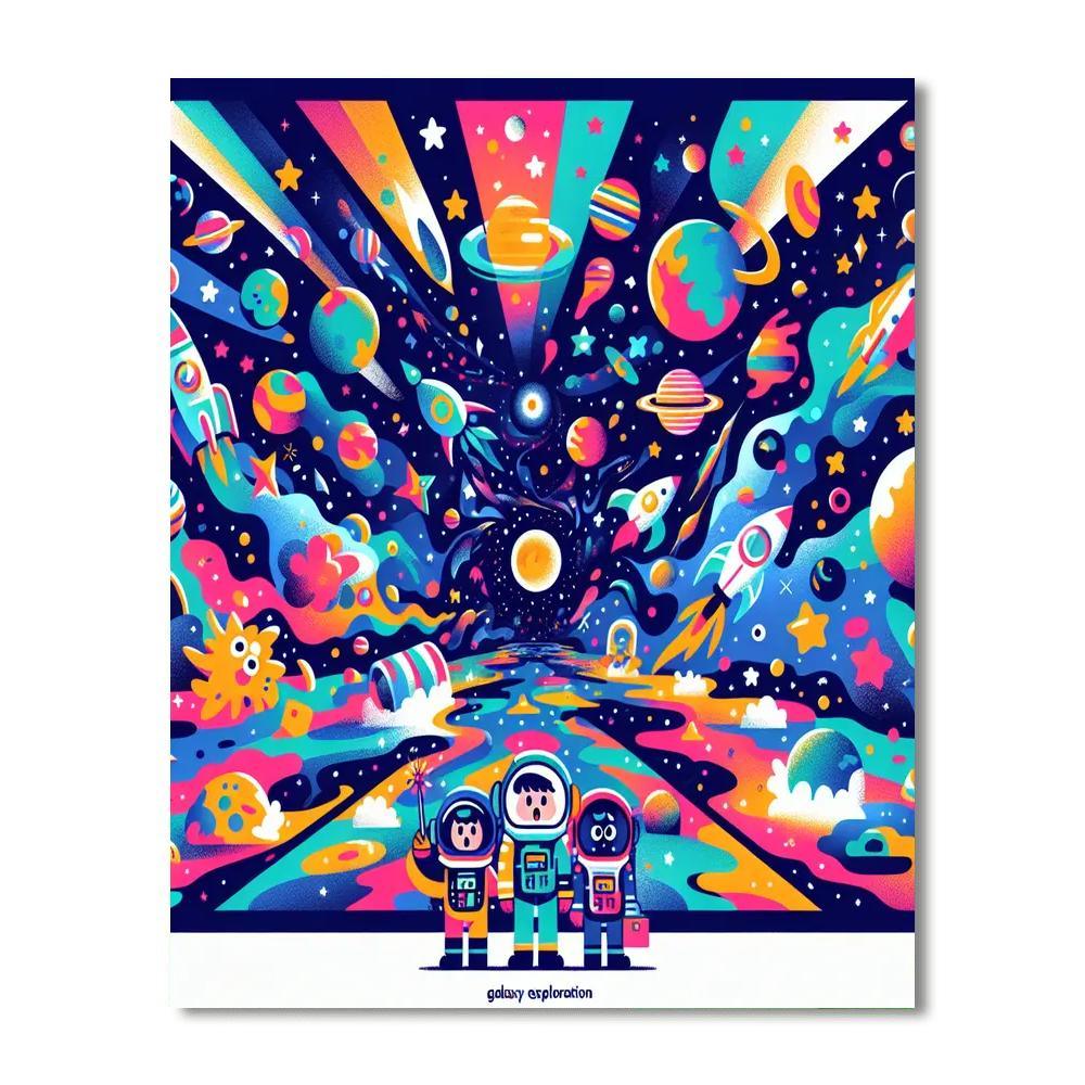 Galaxy Explorers Paint By Numbers