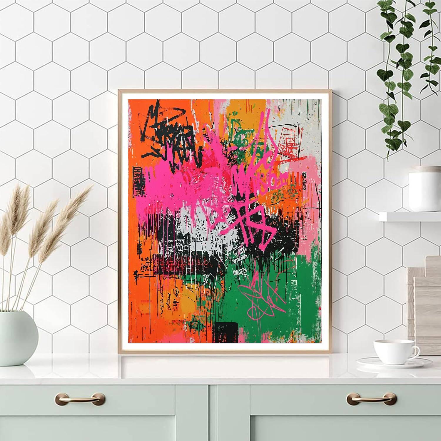 Jean-Michel Basquiat Inspired Graffiti Soul Canvas  Paint By Numbers