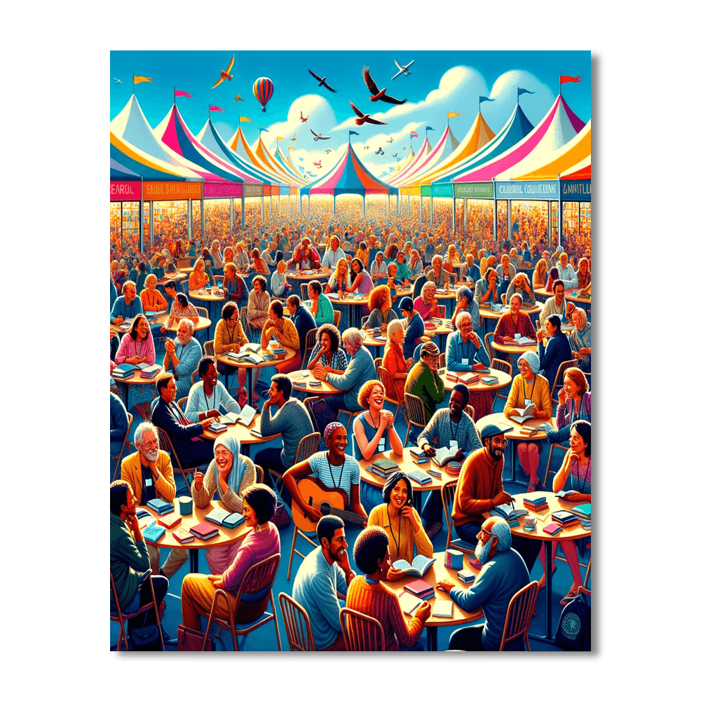 Kingston Calabash Literary Festival - Jamaica Painting By Numbers Kit