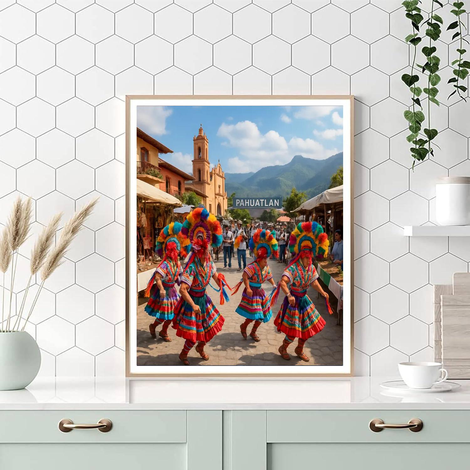 Pahuatlán Festival - Mexico Painting Number Kit