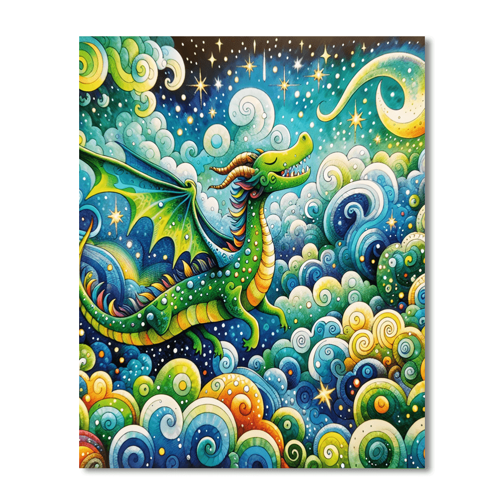 Whimsical Dragon Adventures Paint By Number