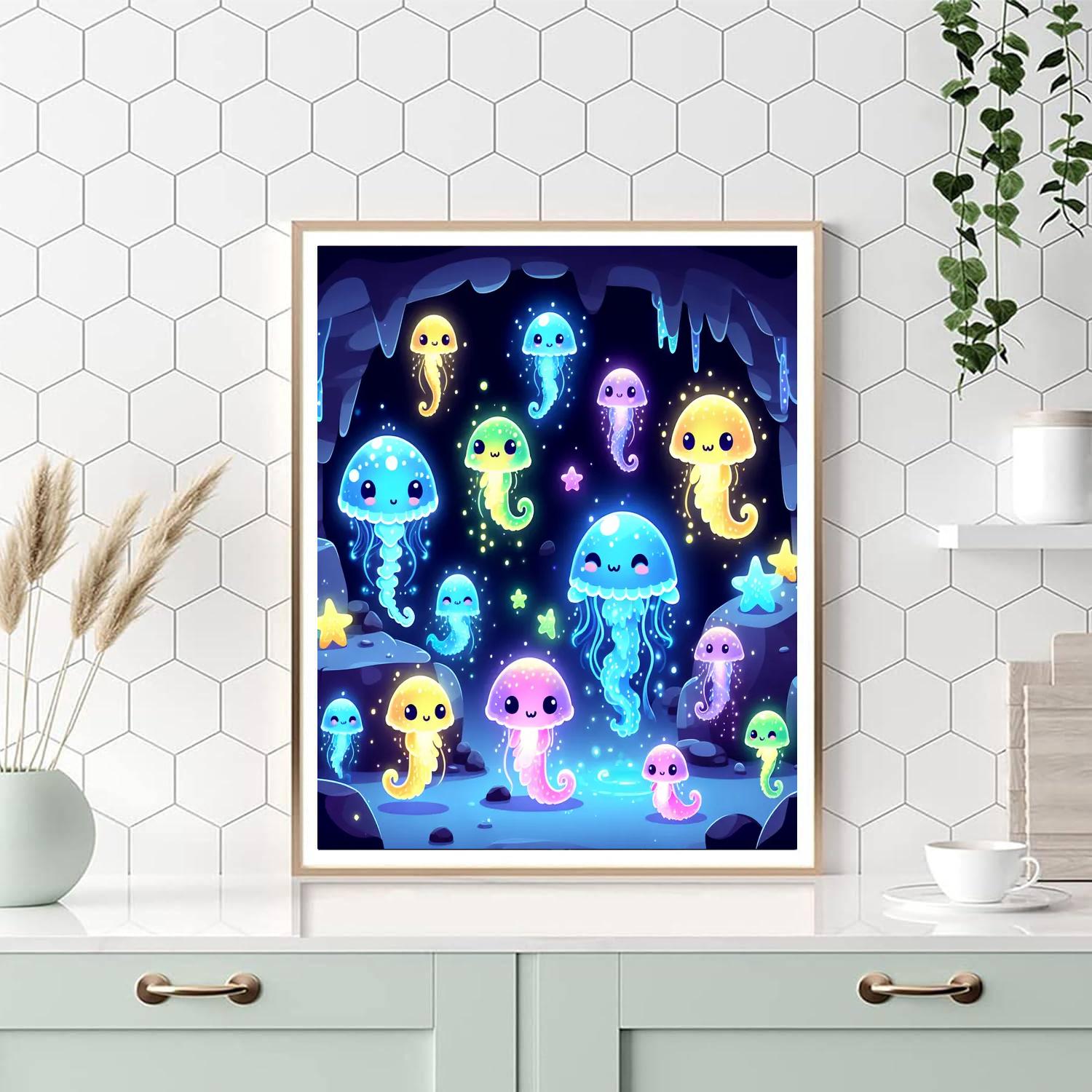Glowing Grotto Gathering Numbered Painting Kits