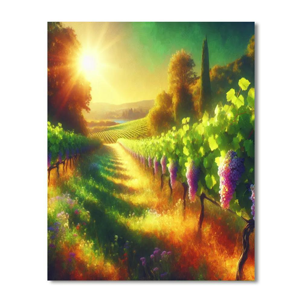 Mediterranean Vineyard Paint By Numbers Kits