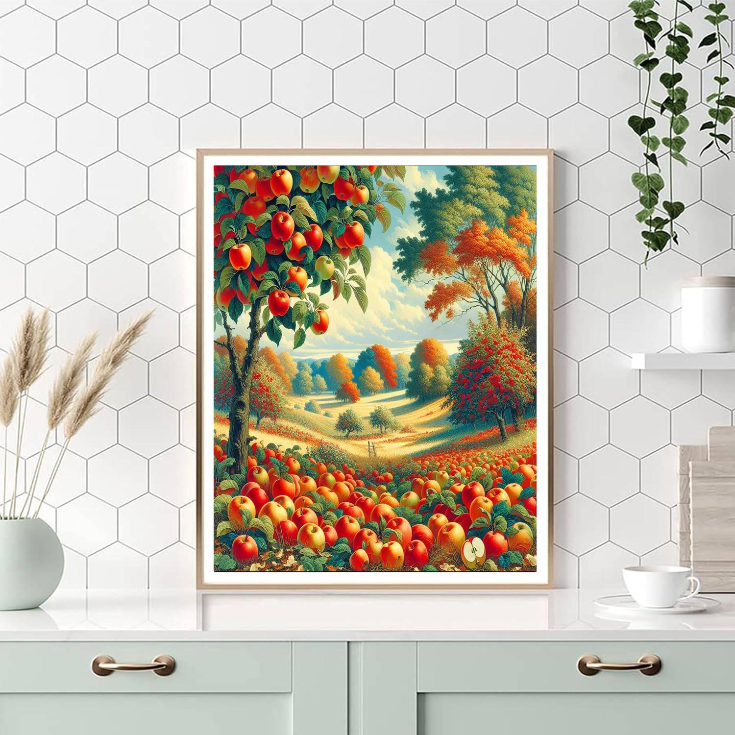 Playful Autumn Orchard Paint By Number