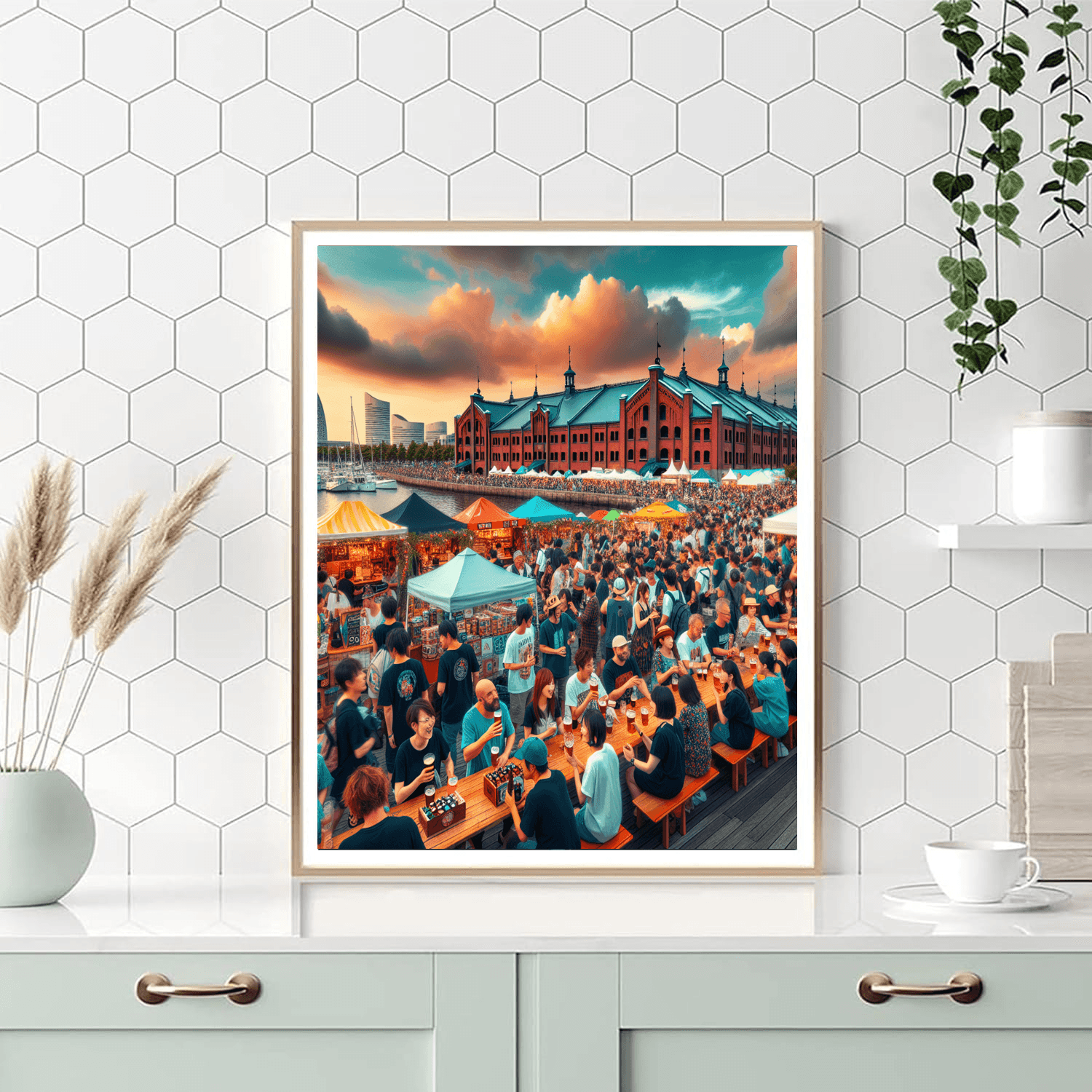 Yokohama Red Brick Warehouse Beer Festival - Japan Paint By Color