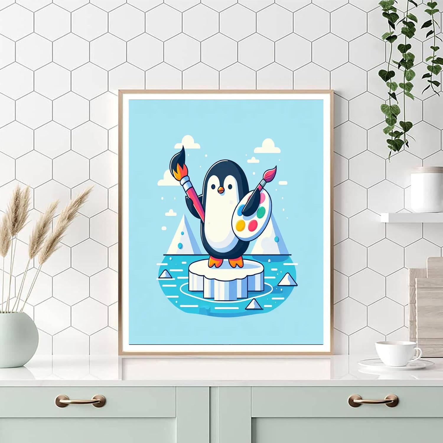 Creative Penguin Paint By Numbers