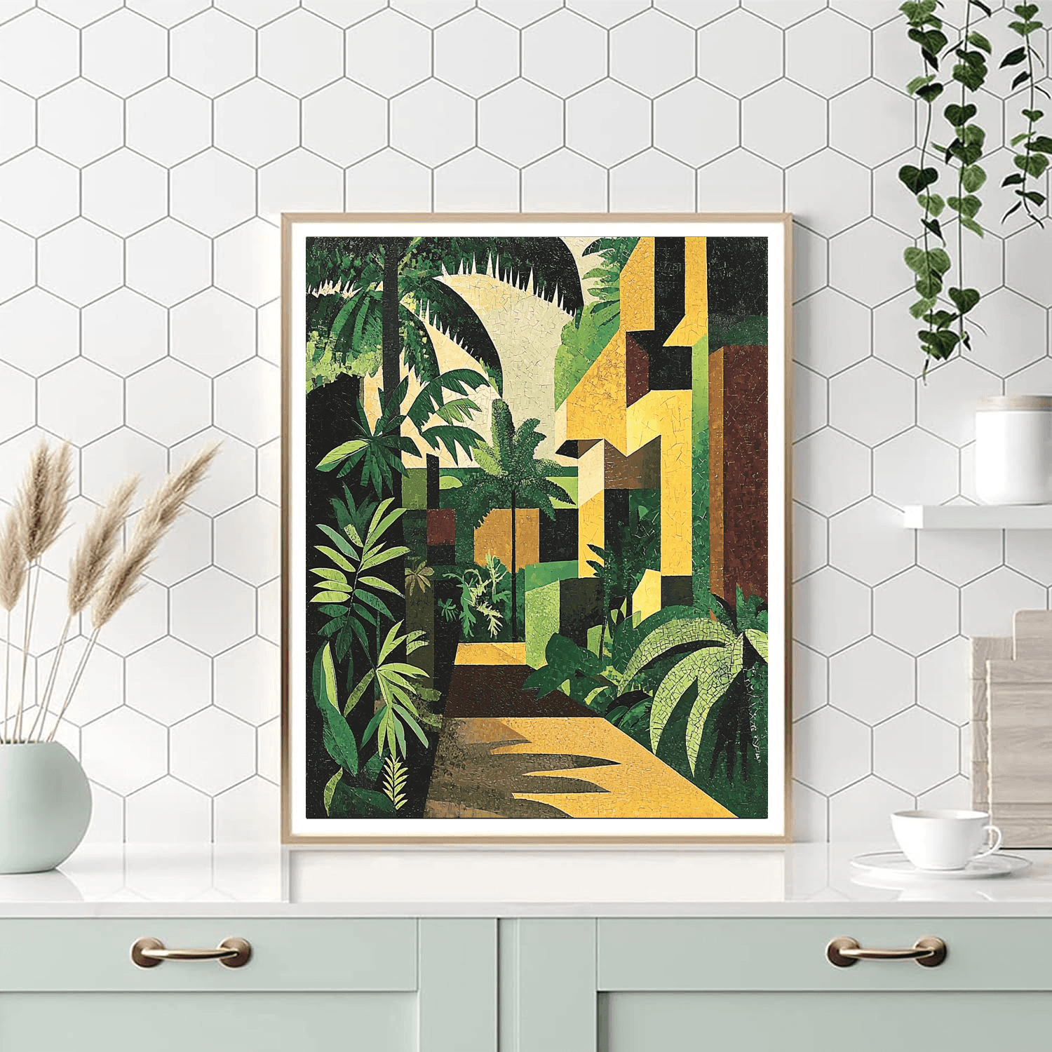 Pablo Picasso Inspired Cubist Jungle Serenity  Paint By Numbers Kits