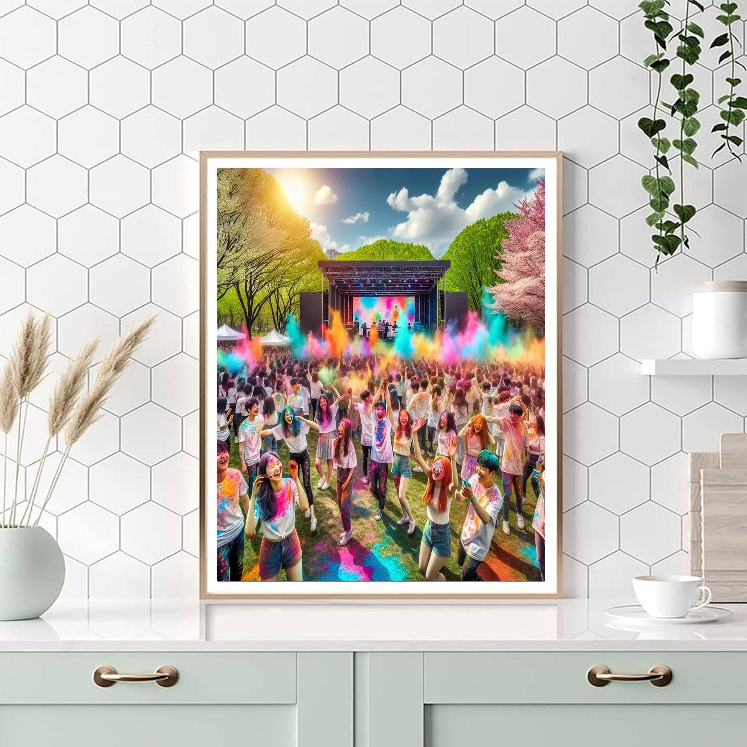 Festival Of Colors - South Korea Paint By Numbers