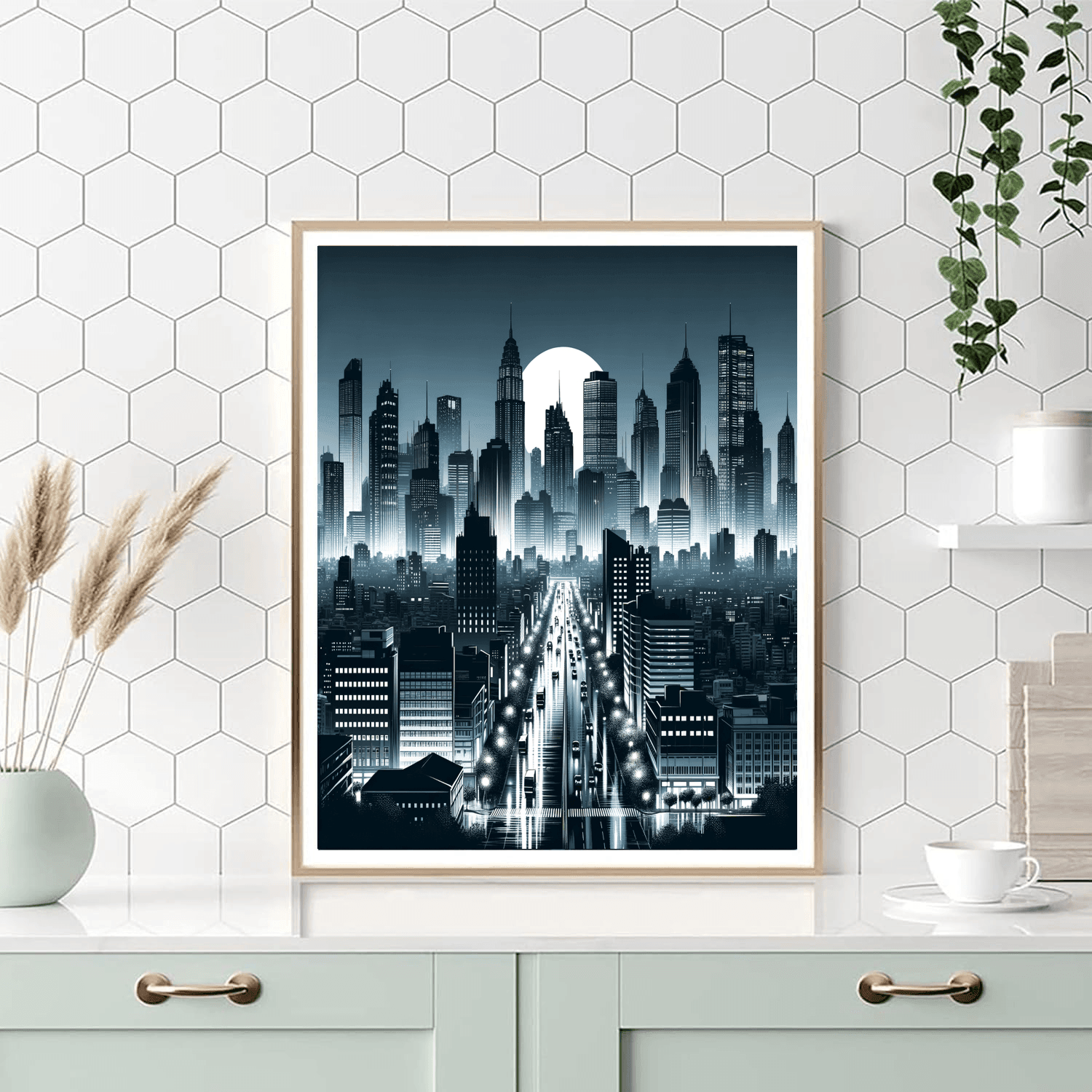 Monochrome Urban Reflection Paint By Color