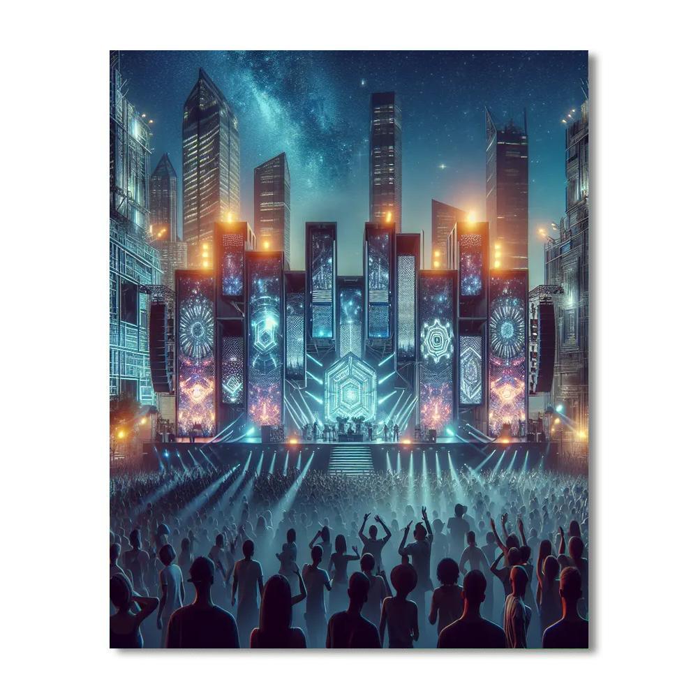 Sonar Festival - Spain Painting Number Kit