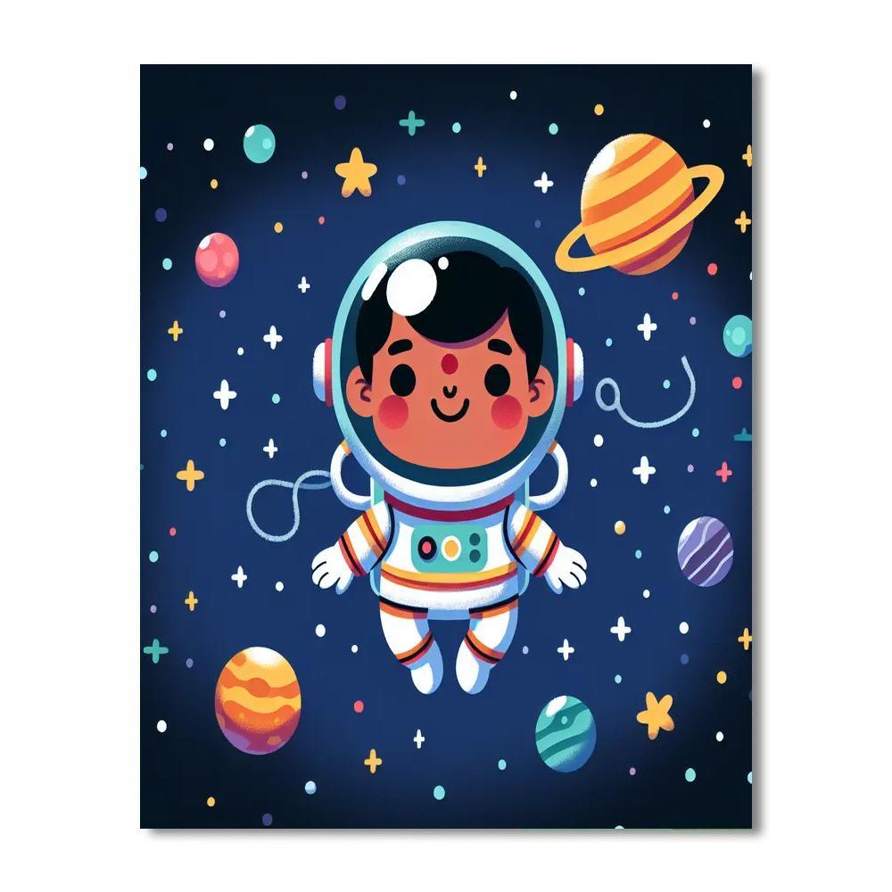 Little Astronaut Numbered Painting Kits
