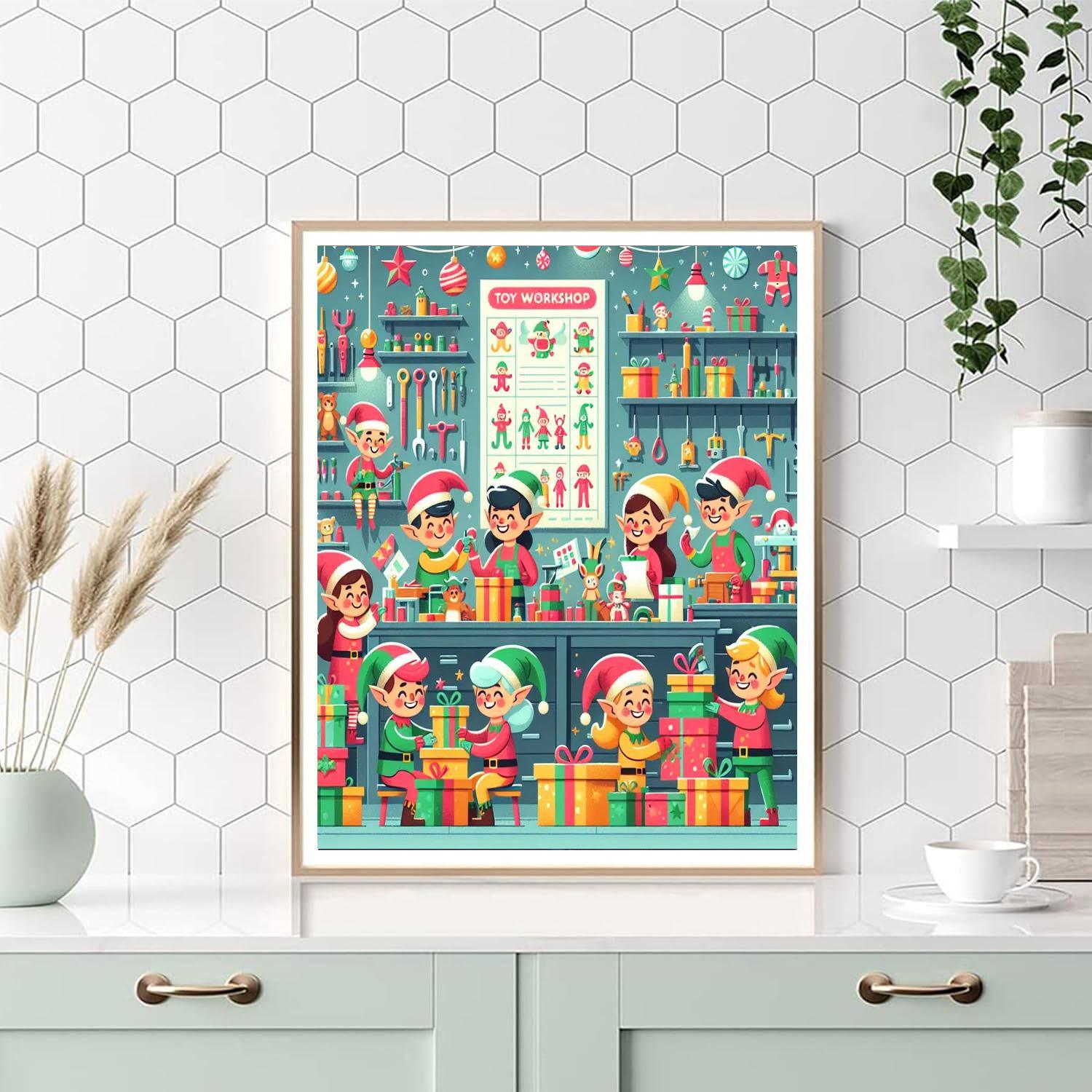Enchanting Elves' Workshop Paint By Numbers Kits