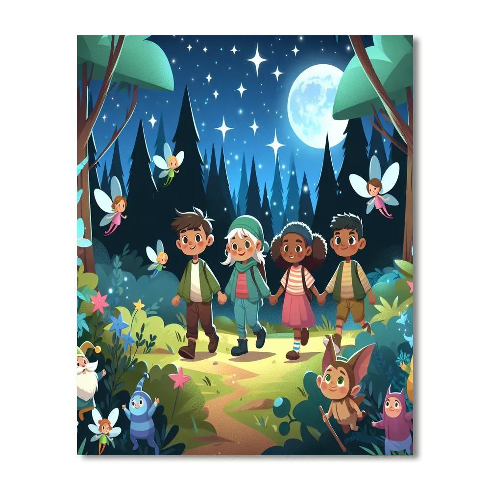 Moonlit Fairy Tale Adventure Paint By Numbers