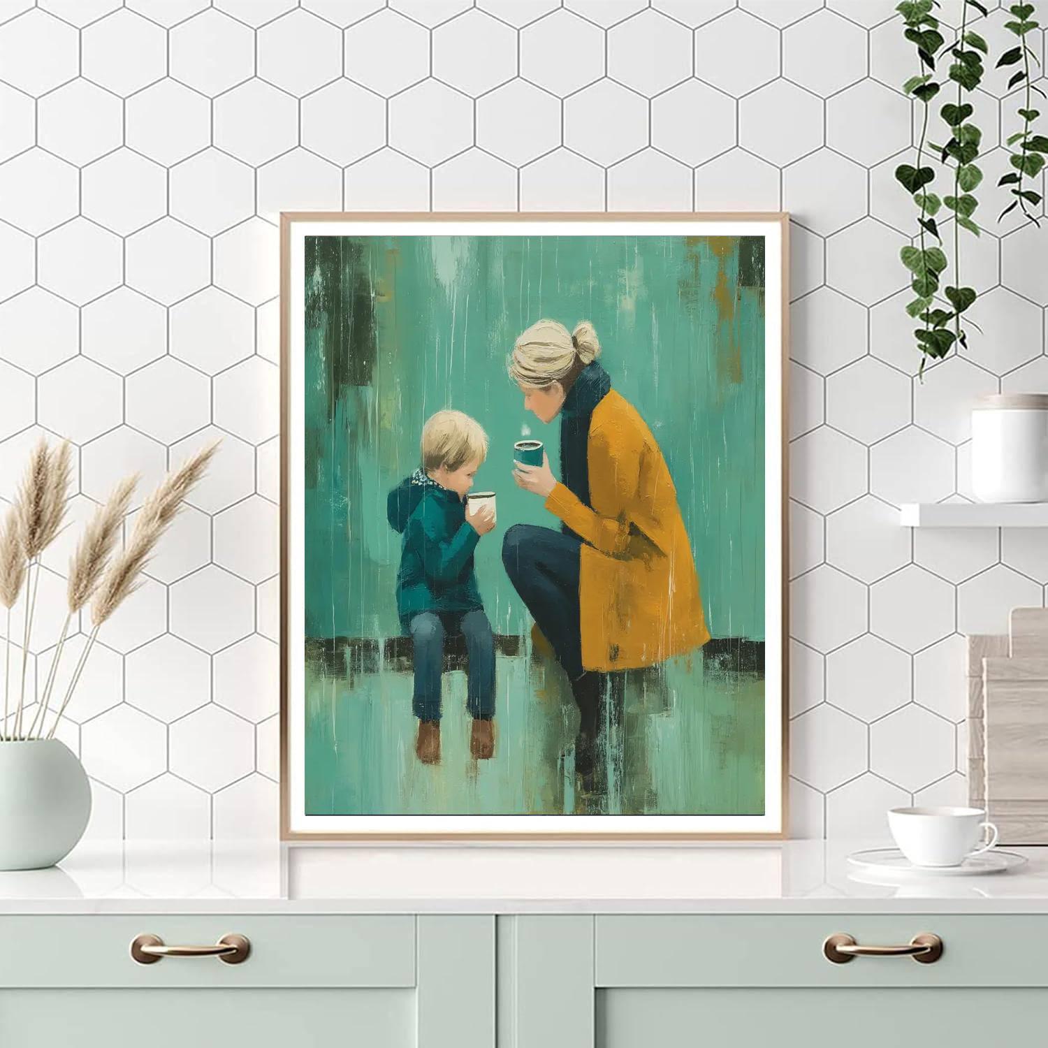 A Cozy Moment Number Painting